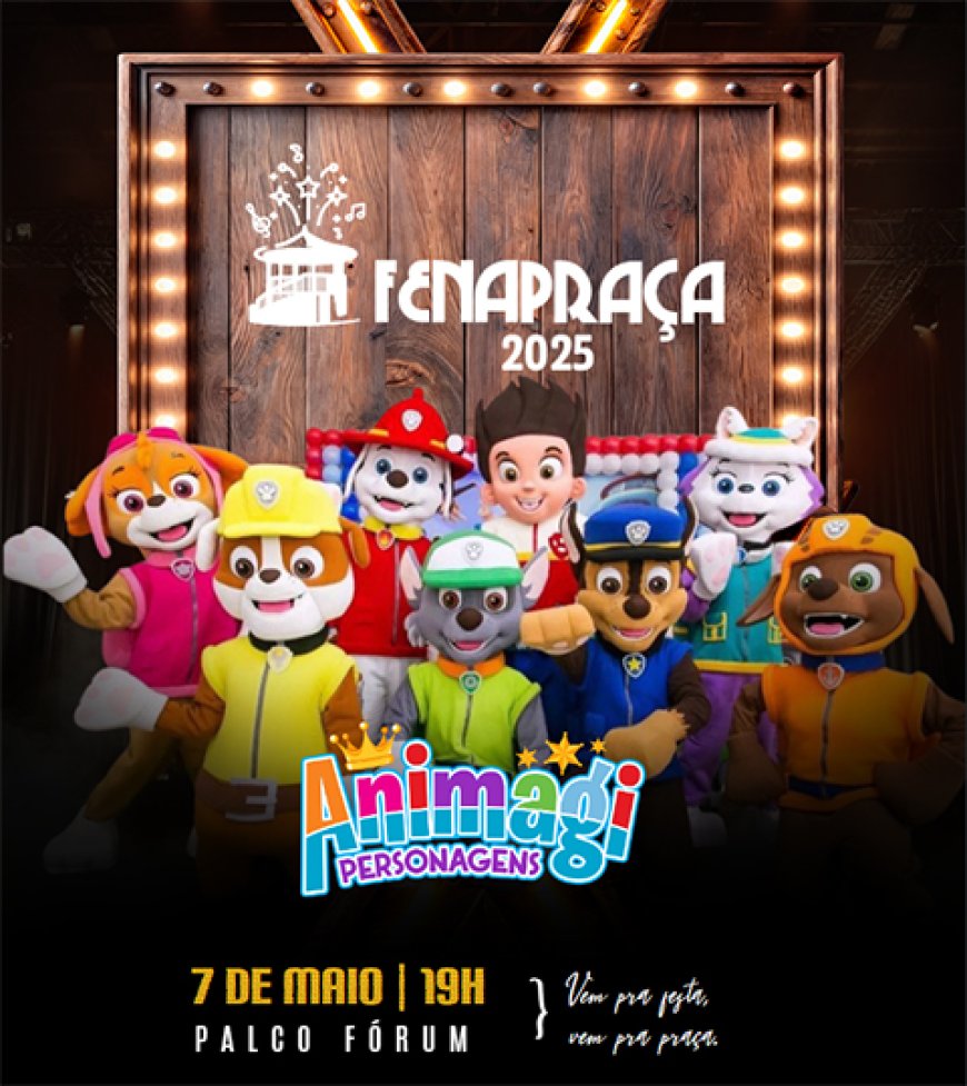 Quarta-Feira, 7 de maio, na Fenapraça em Patos de Minas