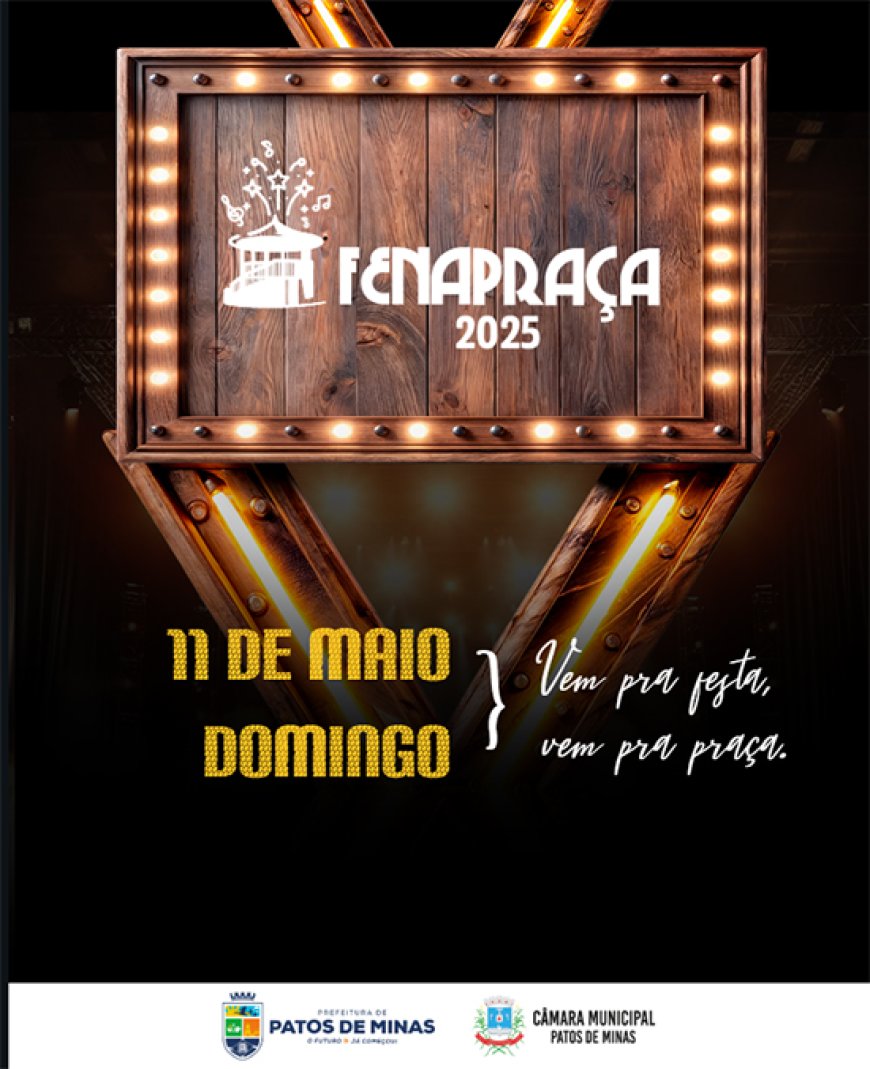 Domingão, - 11 de maio, na Fenapraça