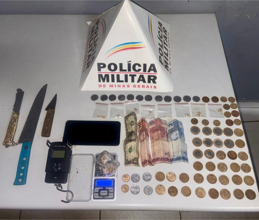 POLÍCIA MILITAR PRENDE MULHER POR TRÁFICO DE DROGAS EM PATOS DE MINAS