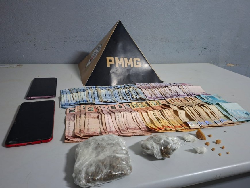 Mulher é presa por tráfico, corrupção de menor e receptação no bairro Nossa Senhora Aparecida, em Patos de Minas