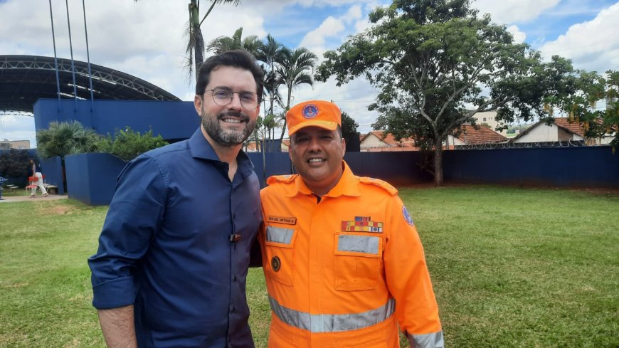 Reconhecimento ao Tenente-Coronel Arthur Fábio Ferreira no 12°BBM em Patos de Minas. 