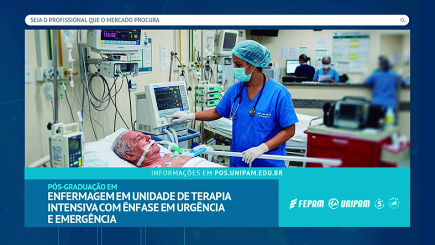 Pós-Graduação de Enfermagem em Terapia Intensiva com ênfase em Urgência e Emergência é ofertada pelo Unipam
