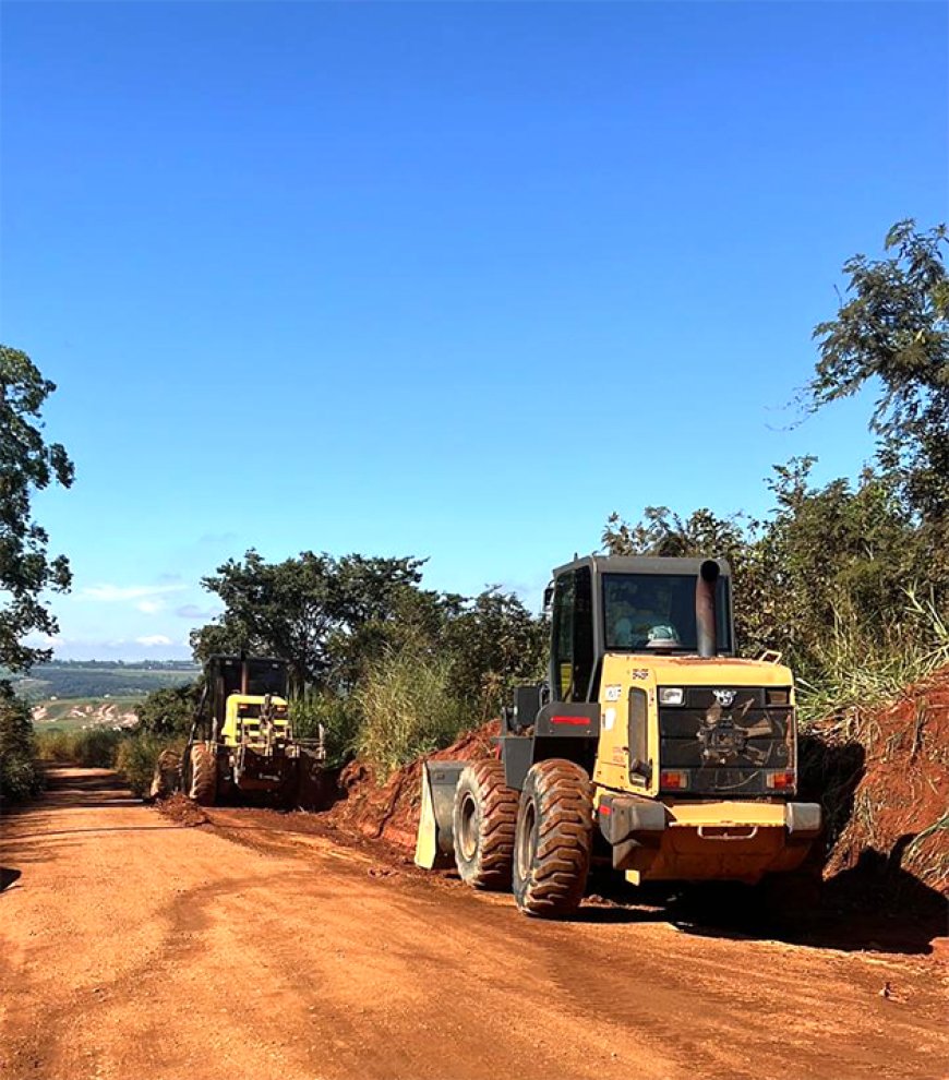 Prefeitura inicia asfaltamento de estrada de acesso ao aterro sanitário