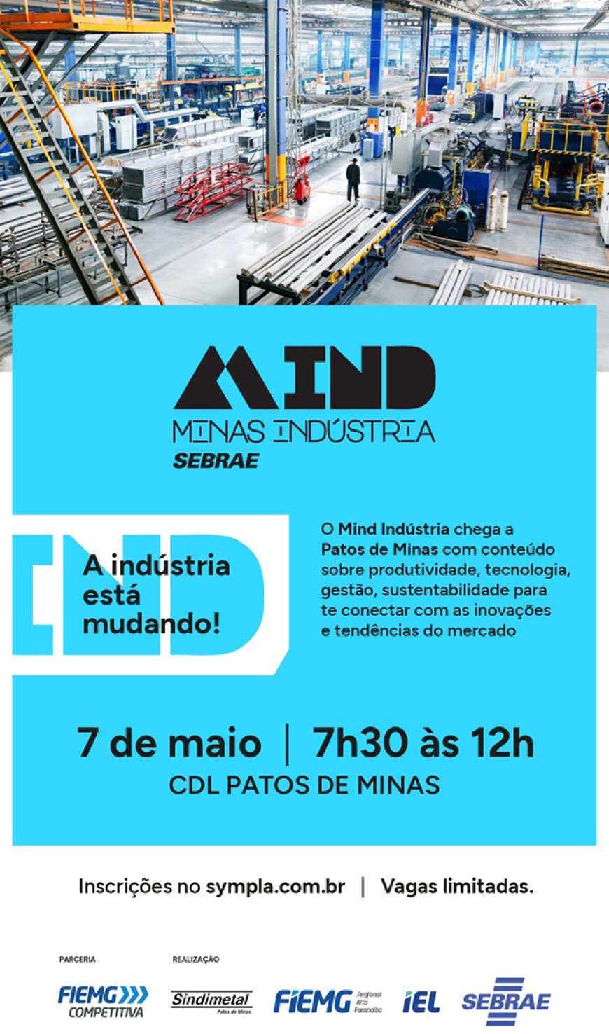 Patos de Minas recebe o Mind – Indústria em Movimento