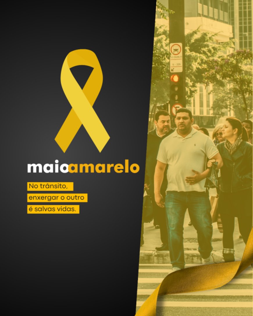 Maio Amarelo terá caminhada e ações de conscientização com foco no trânsito seguro