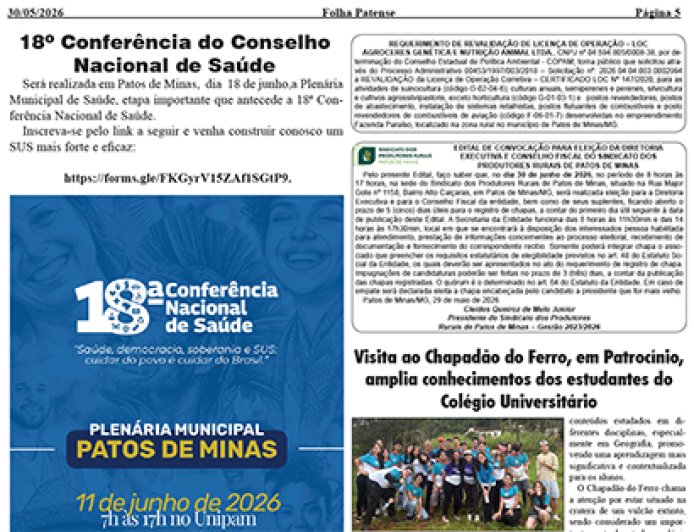 Folha Patense 1710 (300526) pagina 5 - Publicidade Legal