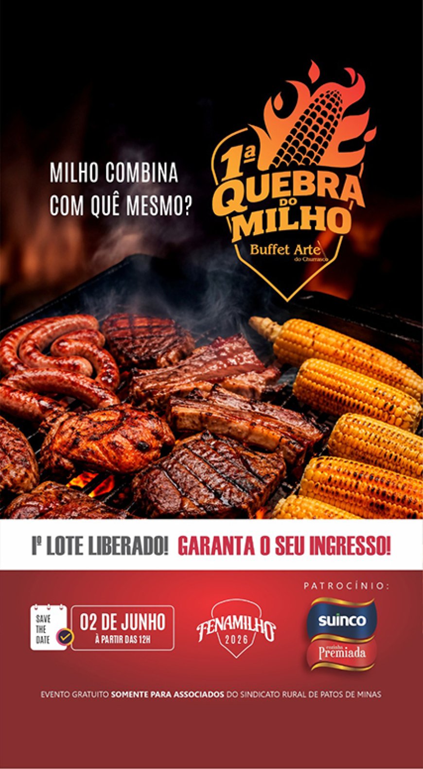 Fenamilho 2026 lança “Quebra do Milho”, nova experiência gastronômica  open food e open bar