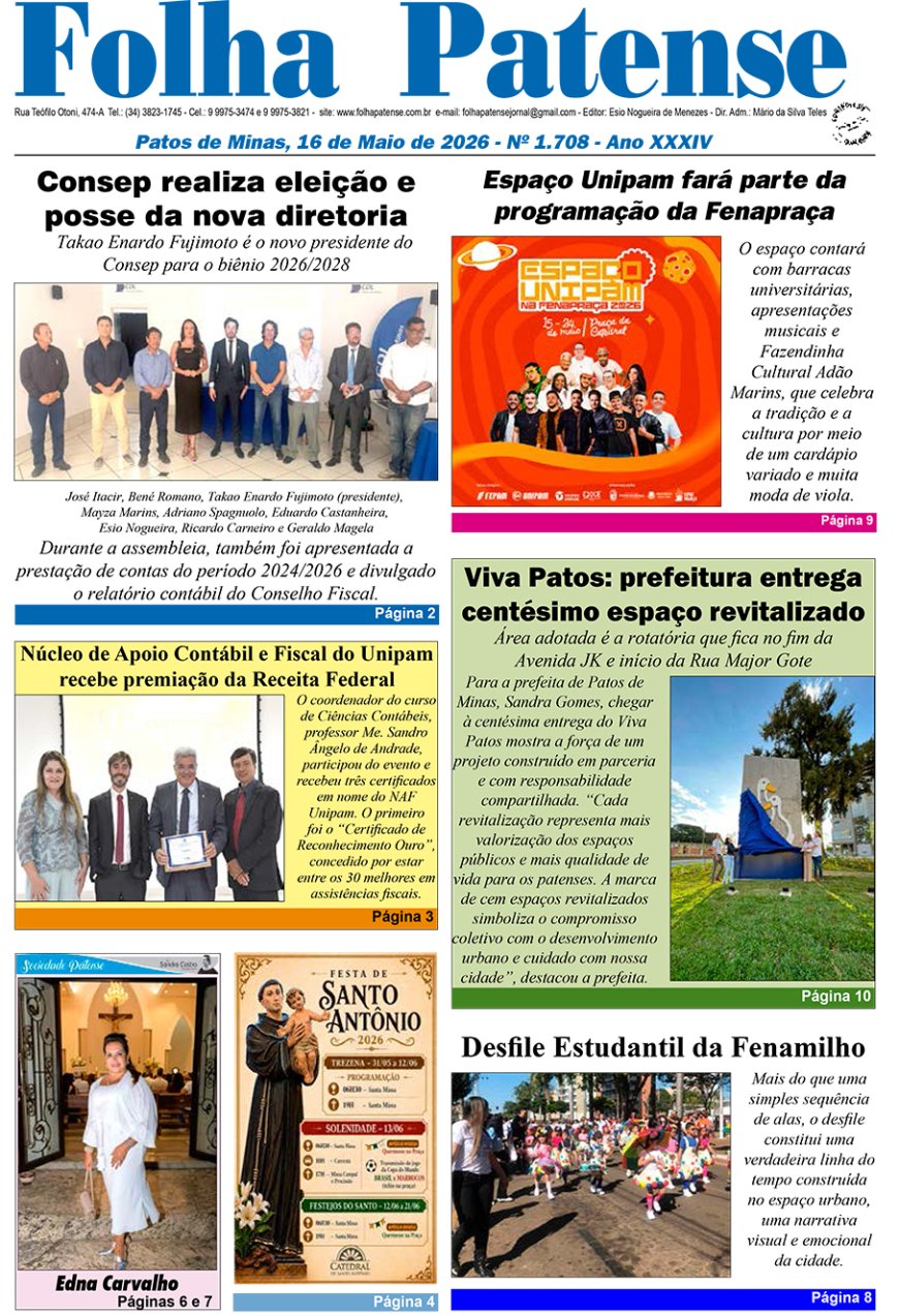 Folha Patense nº 1709 (160526)