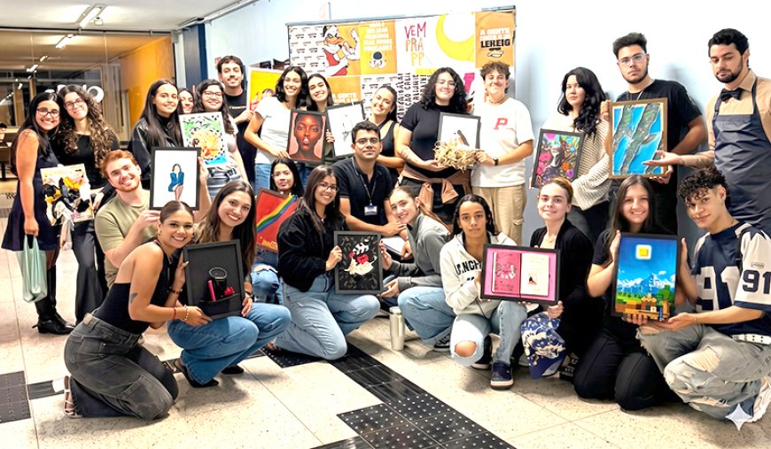 Expressão além da tela:   Alunos de Publicidade e Propaganda exploram o simbolismo das marcas em atividade acadêmica