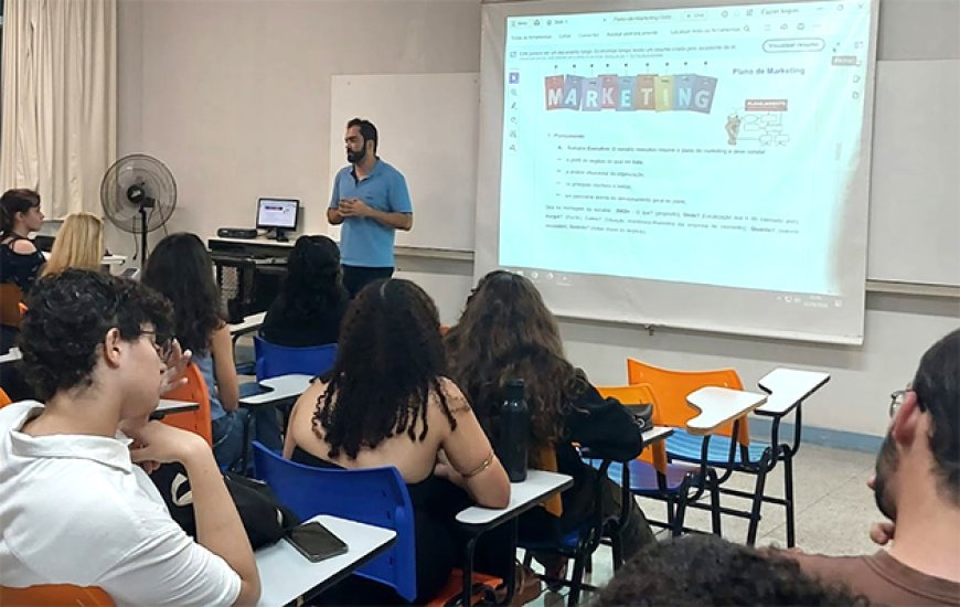 Workshop sobre plano de negócios  fortalece formação empreendedora  dos alunos do curso de Publicidade e Propaganda