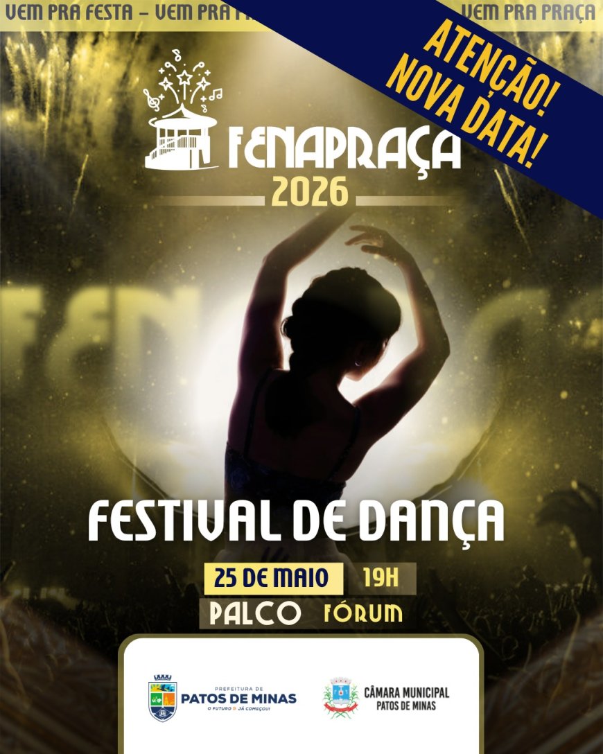 Festival de Dança será realizado na próxima segunda-feira (25/5)