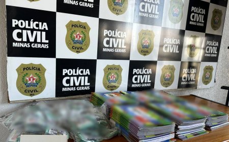 Ação da PCMG resulta na apreensão de figurinhas falsificadas da Copa do Mundo em Patos de Minas.