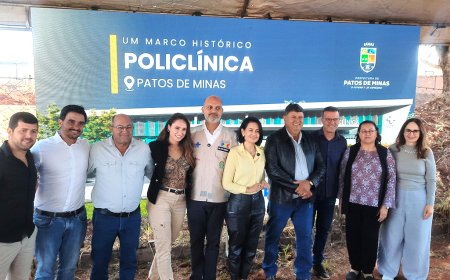 Obra Histórica:  Assinada ordem de serviço para construção da Policlínica Regional em Patos de Minas