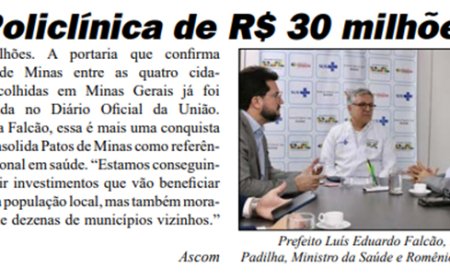 Policlínica de R$ 30 milhões