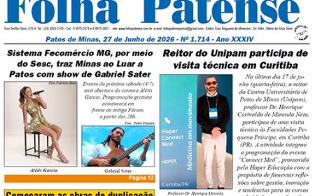 Folha Patense nº 1714, de 26 de junho de 2026.