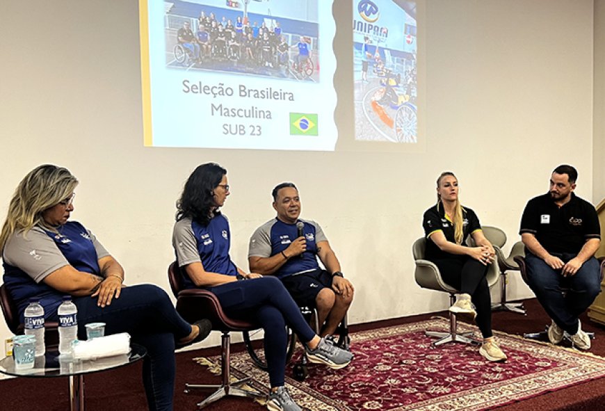 Unipam recebe Comissão Técnica da Seleção Brasileira Sub-23 de Basquete em Cadeira de Rodas