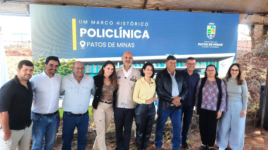 Obra Histórica:  Assinada ordem de serviço para construção da Policlínica Regional em Patos de Minas