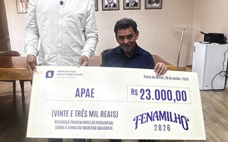 Fenamilho 2026 destina recuros do Ingresso Solidário e beneficia entidades assistenciais de Patos de Minas