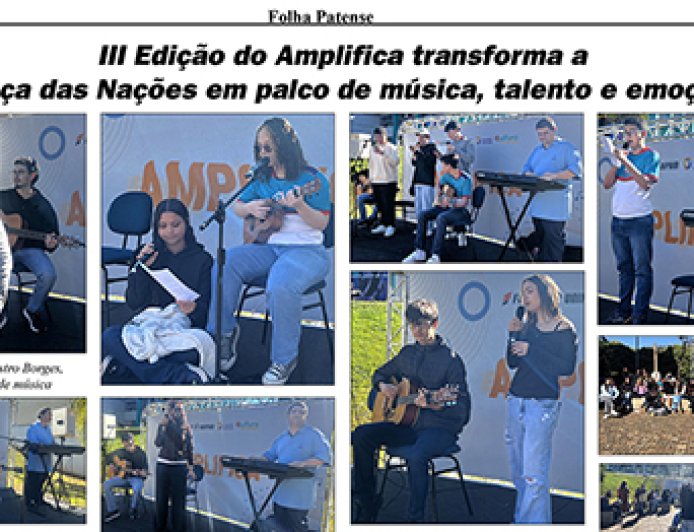 III Edição do Amplifica transforma a  Praça das Nações em palco de música, talento e emoção