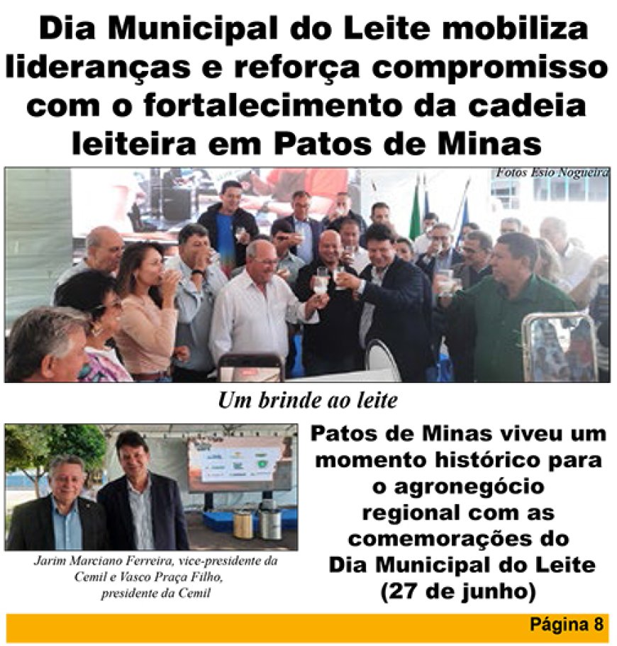 Dia Municipal do Leite em Patos de Minas